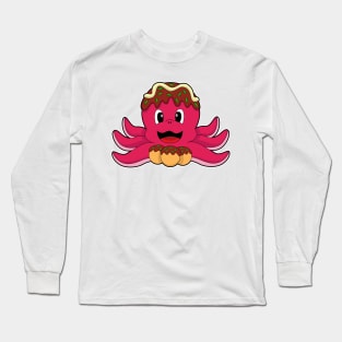 Octopus with Cake Long Sleeve T-Shirt